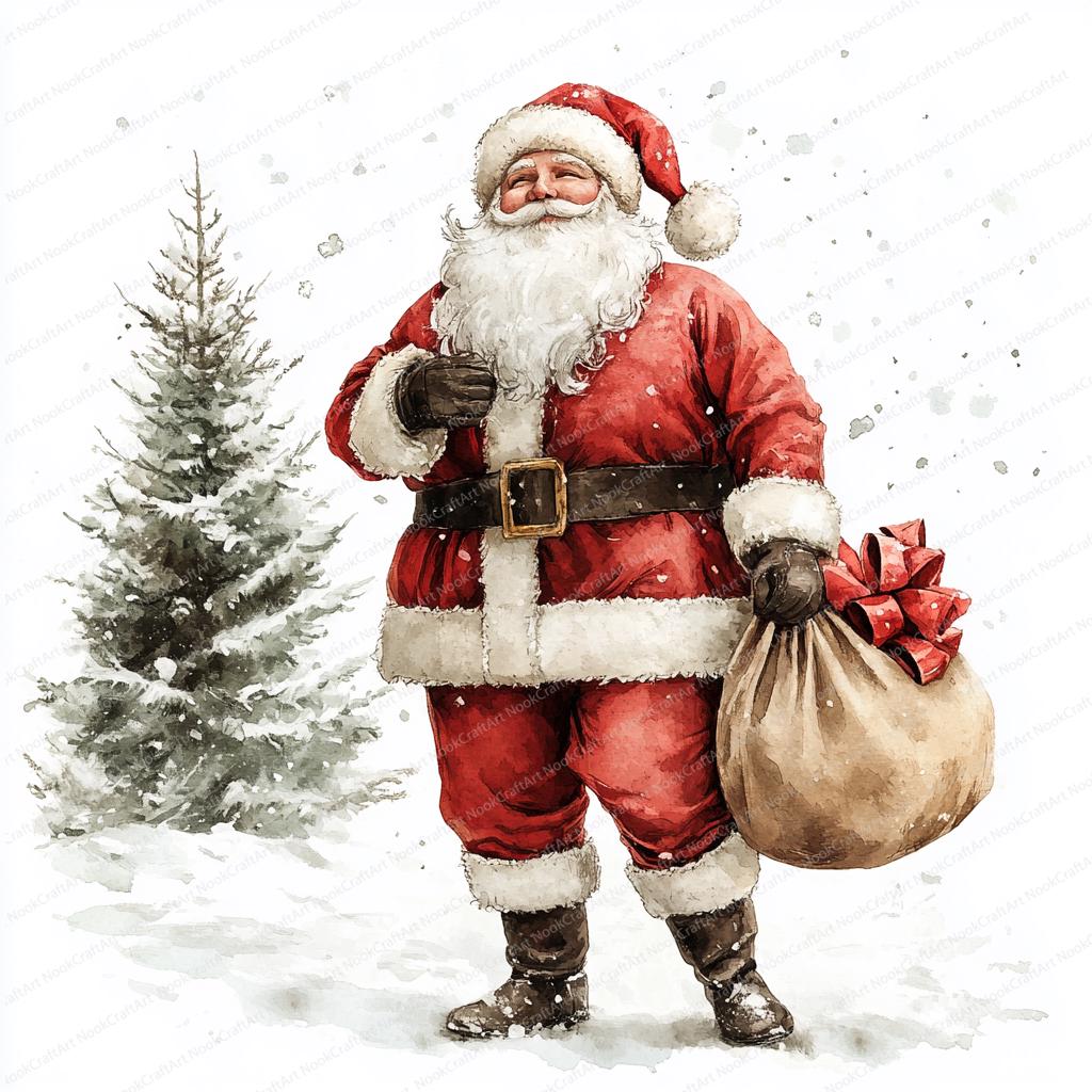 Sleepy Santa シーグラスアート／天然石／サンタクロース／クリスマス Sleepy Santa シーグラスアート／天然石／サンタクロース／クリスマス