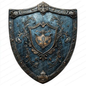 20 Knight Shield Clipart Design | Medieval Heraldic Vector Art | Printable Watercolor clipart | High Quality JPGs | Paper craft | journal