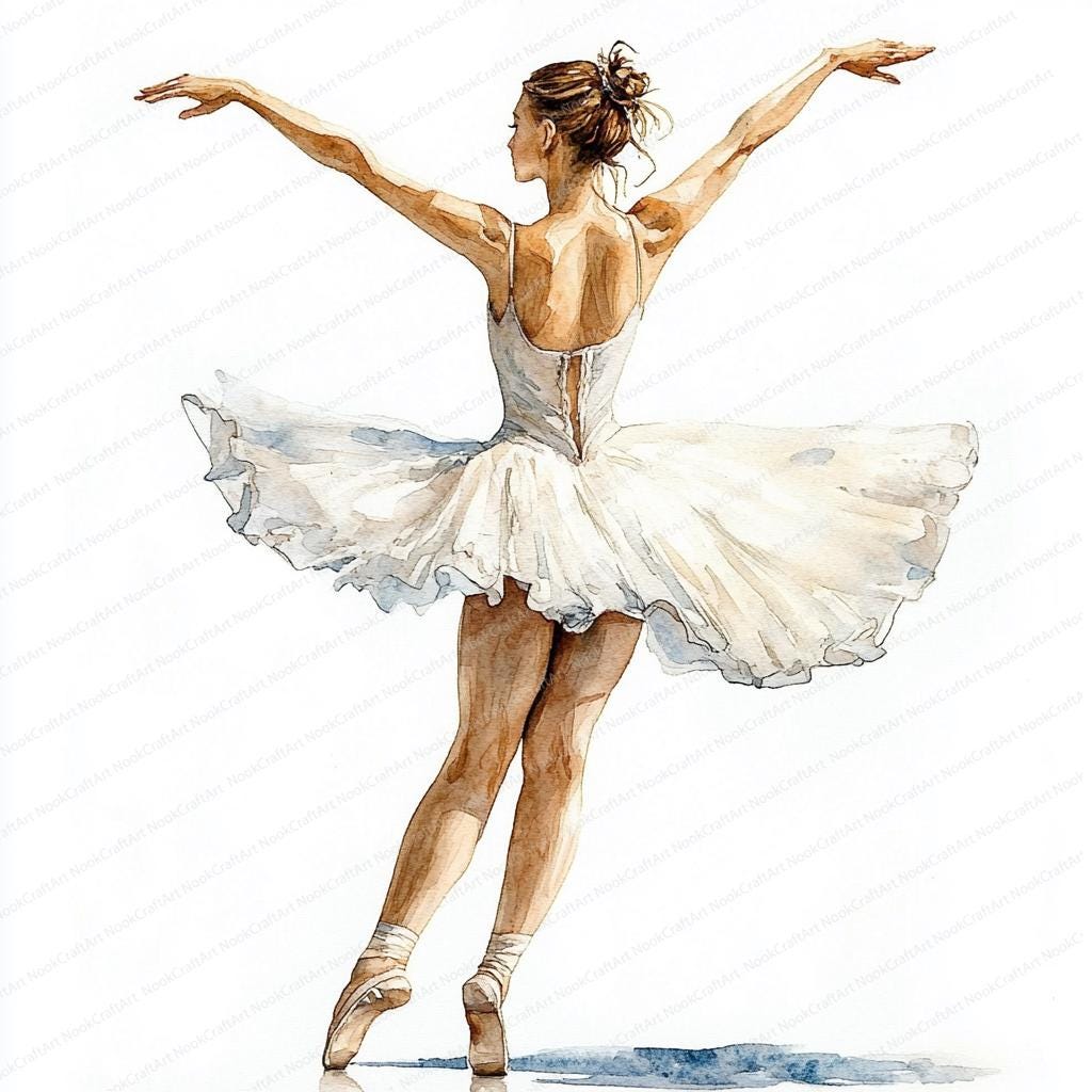 18 踊るバレリーナのクリップアート | エレガントなバレエのイラスト
