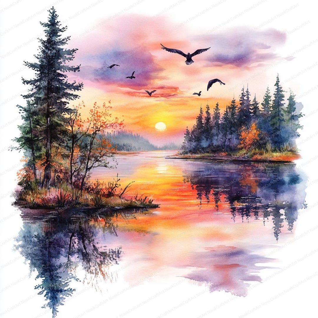 絵画　湖 il_1080xN.6289867277_8myi.jpg