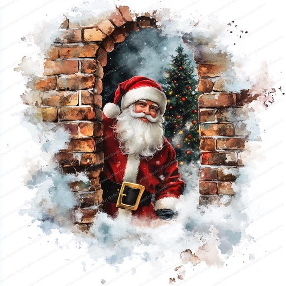 Sleepy Santa シーグラスアート／天然石／サンタクロース／クリスマス Sleepy Santa シーグラスアート／天然石／サンタクロース／クリスマス