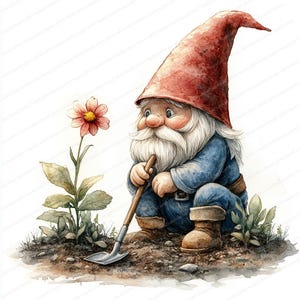 20 boskabouter-clipart bloemen planten | Magische tuinillustratie | Afdrukbare aquarel clipart | Hoge kwaliteit JPG's | Papierkunst