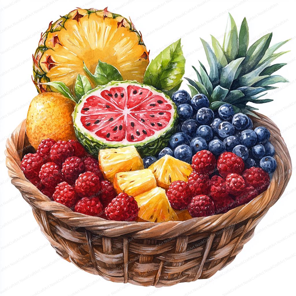 18 フルーツバスケット クリップアート | カラフルなイラスト バンドル