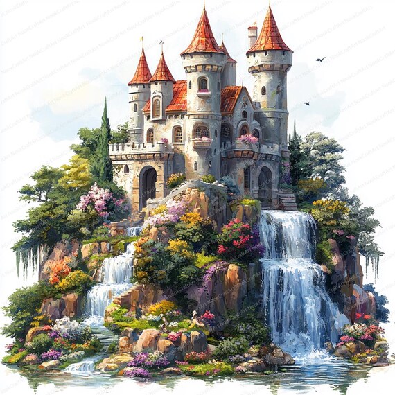 17 城ファンタジー クリップアート | 魔法の要塞のイラスト | 印刷可能