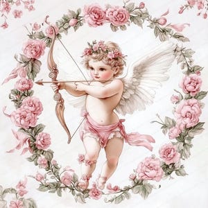 14 afbeeldingen van Cupido-afbeeldingen | Afdrukbare aquarel clipart | Hoge kwaliteit JPG's | Digitale download | Papierkunst | junkjournaal