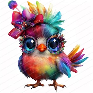 20 poulet amusant | Poulet original | Poulet rural | Clipart aquarelle imprimable | JPG de haute qualité | Téléchargement numérique | Créations en papier