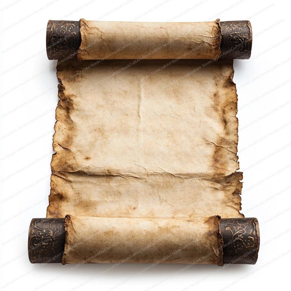 16 Medieval Scroll Clipart | Antique Scroll Design | Printable ...