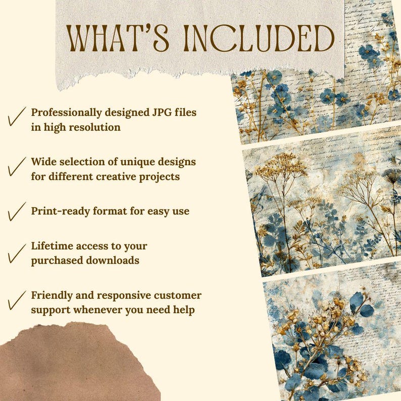 Vintage Leaflet Junk Journal Kit | Tiny Ad Ephemera Collage Sheets ...