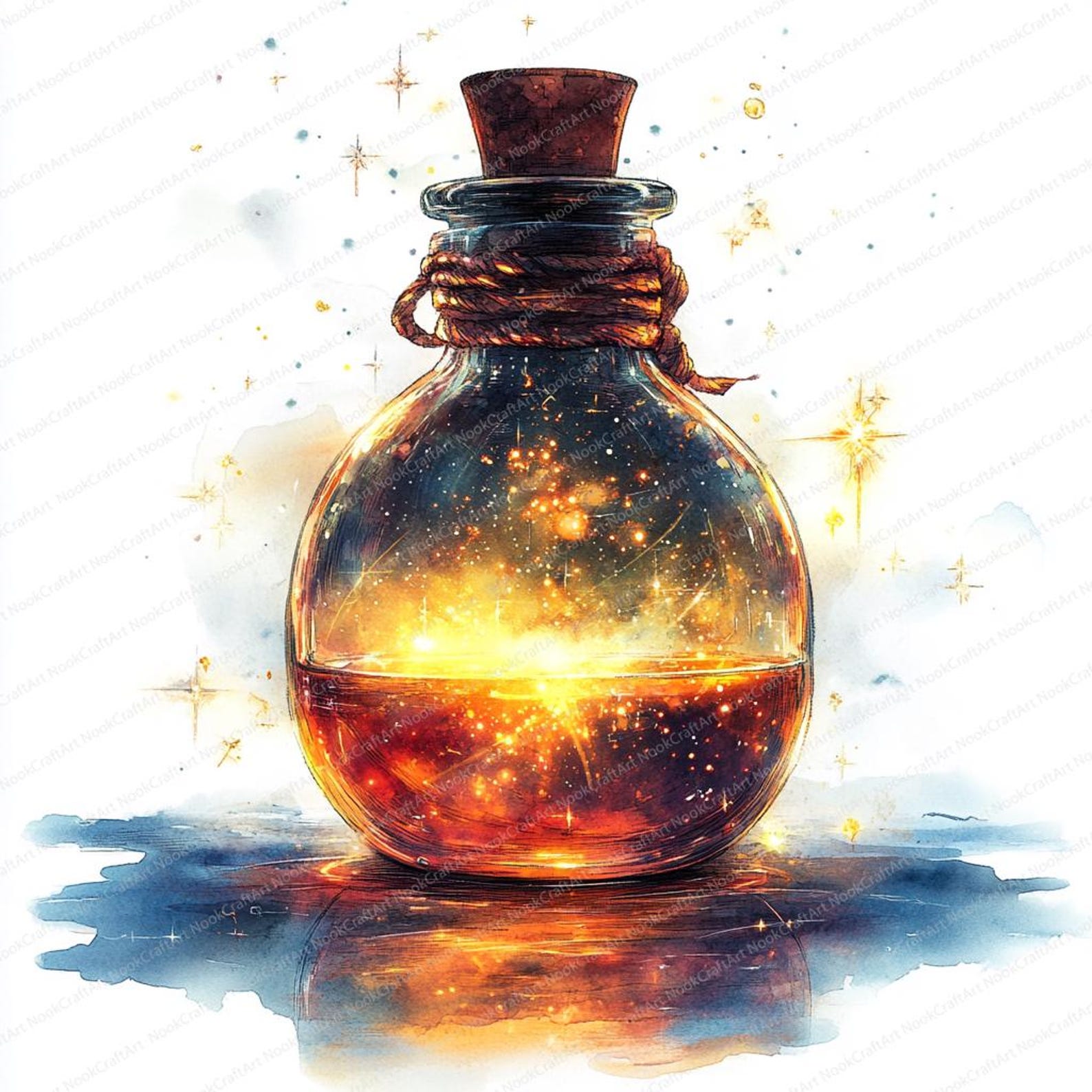 24 Glitter Potion Clipart | Magical Elixir Illustrations | Printable ...
