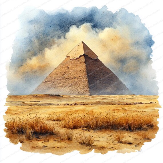 22 クフ王のピラミッド クリップアート | 砂嵐エジプト美術デザイン