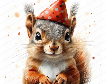20 Clipart di scoiattoli Immagini di scoiattoli ad acquerello