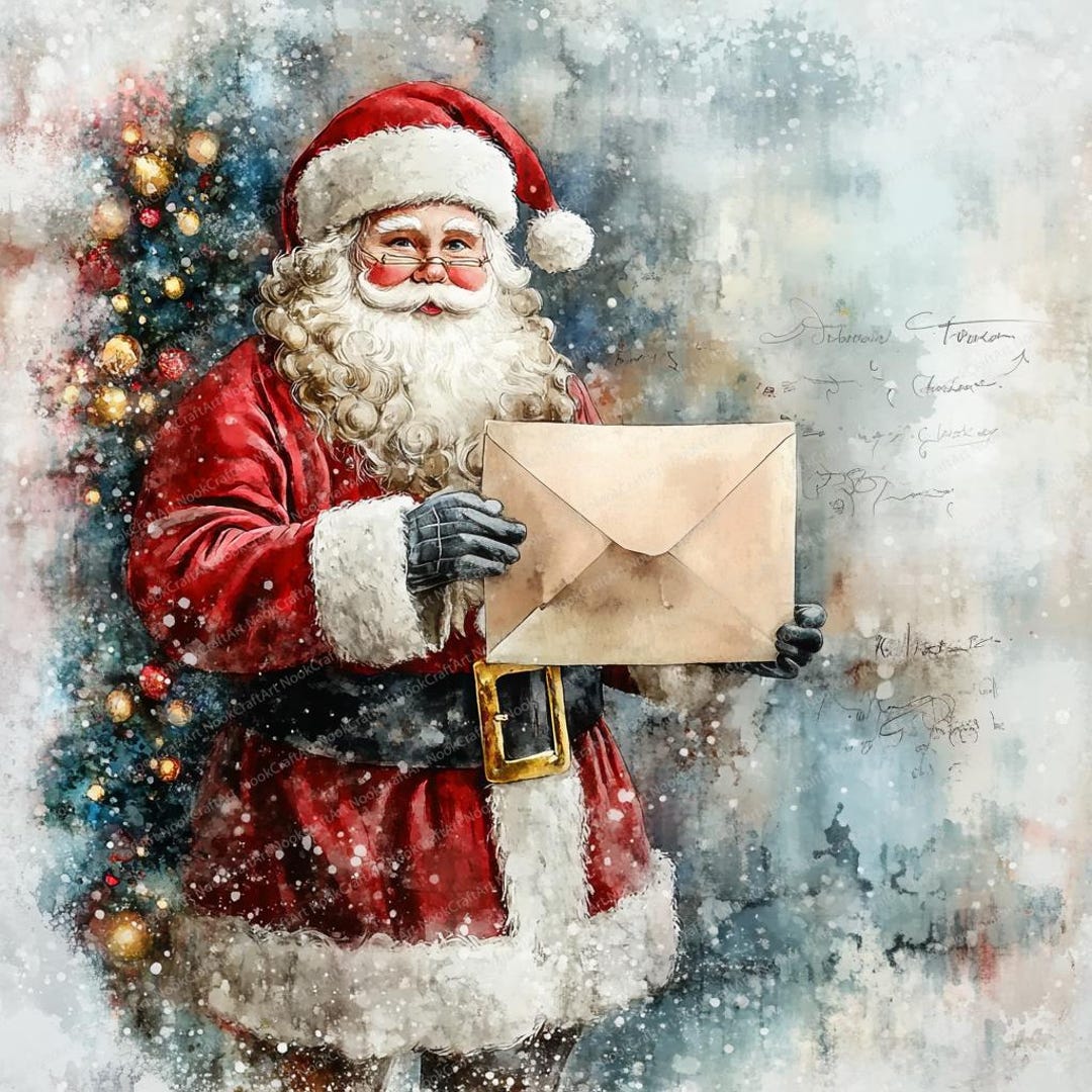 Vermont Christmas Company Weihnachtskarten – 15 Karten Mit Weihnachtsmann-Wald-Motiv + 16 Umschläge, In Roter Box
