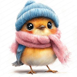 18 Clipart oiseau lunatique mignon | Clipart oiseau coloré | Clipart aquarelle imprimable | JPG de haute qualité | Téléchargement numérique | Créations en papier
