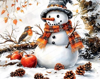 クリスマス雪だるまのクリップアート 15 点 | かわいい雪だるまの