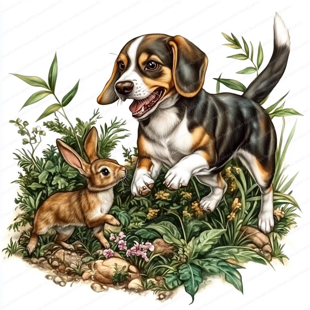 14 Beagle Hunting Dog Clipart | Beagle Rabbit Hunting Dog Clipart ...