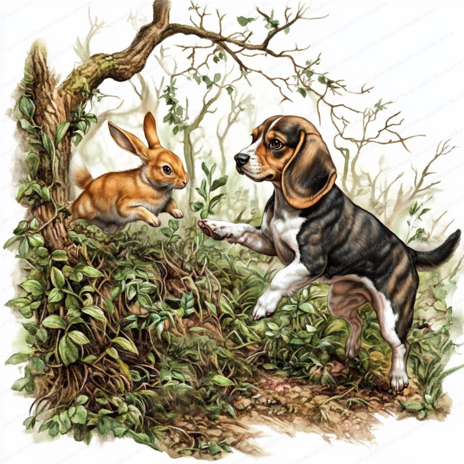 14 Beagle Hunting Dog Clipart | Beagle Rabbit Hunting Dog Clipart ...