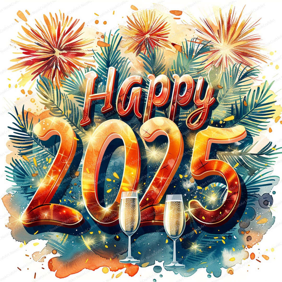 New Year'S 2025 Clip Art Free Download Lilah Pandora