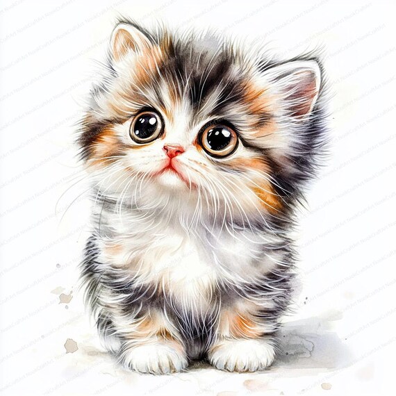 好奇心旺盛な子猫のクリップアート 18 点 | 遊び心のある猫のイラスト