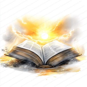 20 Bijbelclips | Heilige boek aquarelafbeeldingen | Afdrukbare JPG's | Direct downloaden | Commercieel gebruik | Papieren ambachtelijke ontwerpen