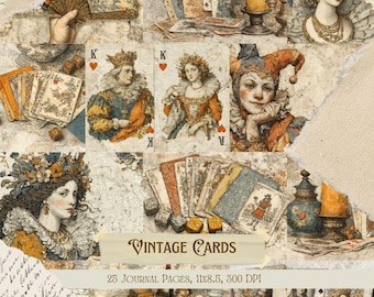 エンボスペーパー♡トランプ♡キラキラ♡コラージュ♡おすそ分け