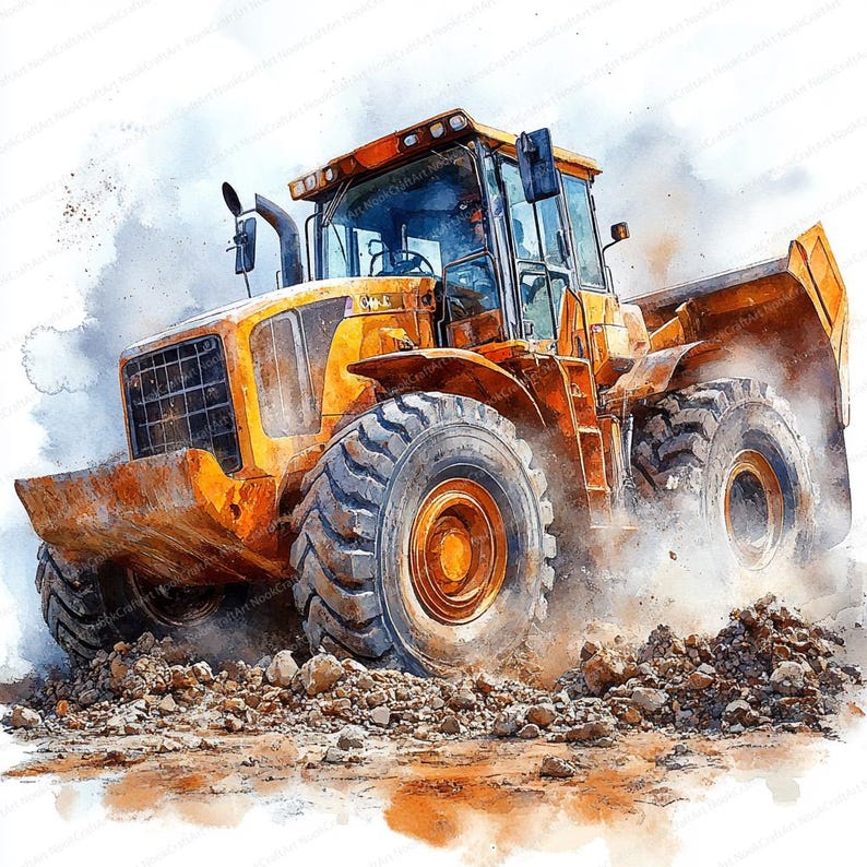 24 Front Loader Clipart Construction Equipment | Heavy Machinery in ...