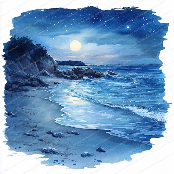 水彩画「光る海」 水彩画「光る海」 【公式通販】