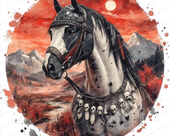 17 imágenes prediseñadas de caballos de guerra Ilustraciones de