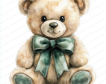 リボン付きテディベアのクリップアート 20 点 | かわいいぬいぐるみの