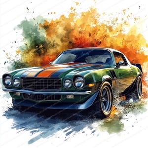 16 Zestaw clipartów samochodowych | Retro Car | Clipart akwarelowy do wydrukowania | Wysokiej jakości pliki JPG | Pobieranie cyfrowe | Rękodzieło papierowe | Dziennik śmieci