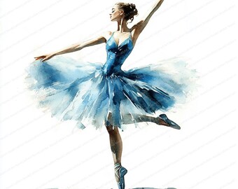 18 踊るバレリーナのクリップアート | エレガントなバレエのイラスト