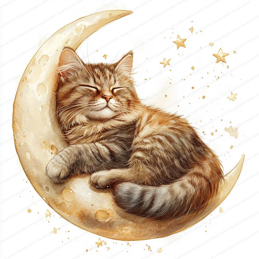 Sagome Di Luna E Gatto CHGCRAFT - 4 Pezzi Ritagli Di Carta Con Stelle, Fiori E Farfalle Per Decorazioni Fai Da Te E Scrapbooking - 3