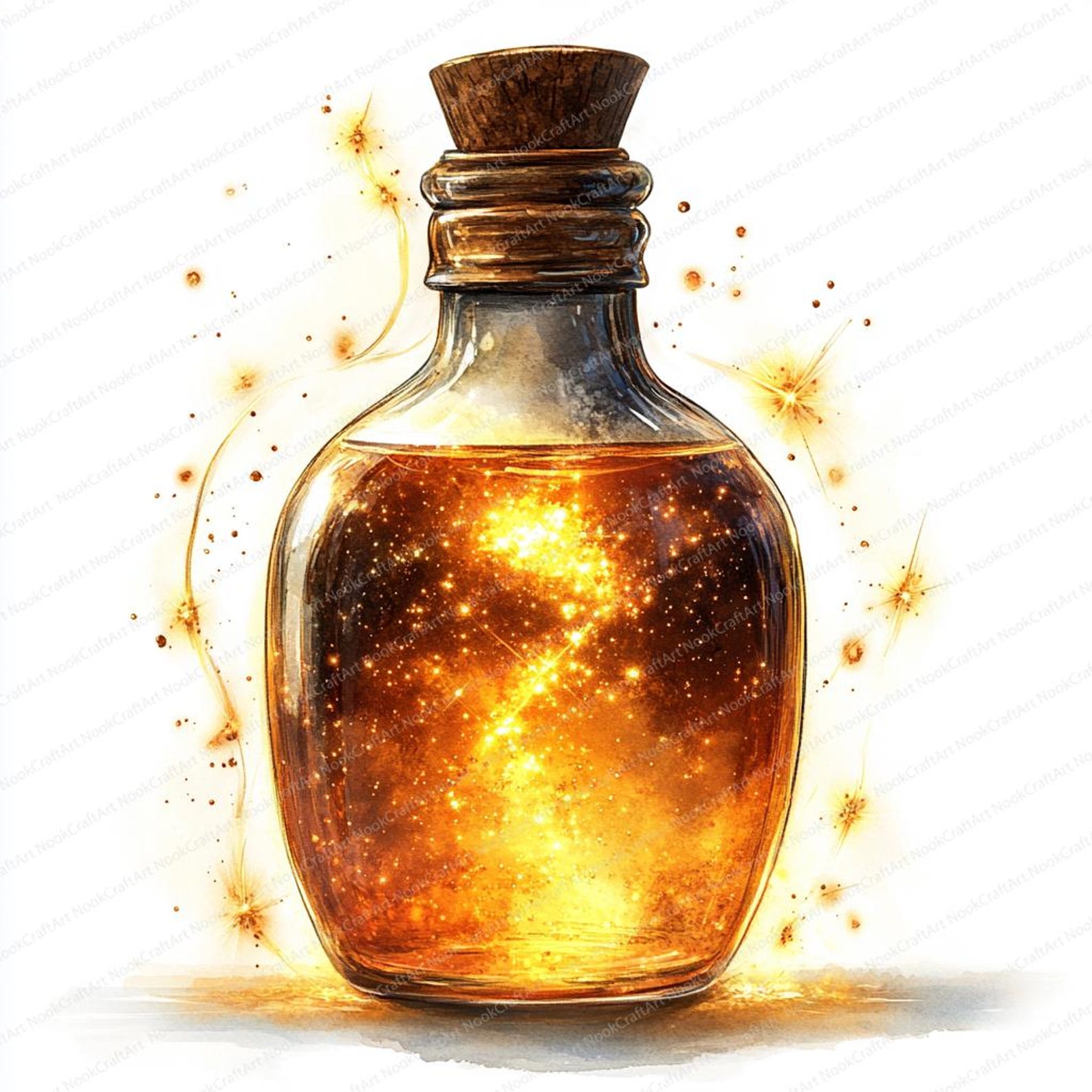 24 Glitter Potion Clipart | Magical Elixir Illustrations | Printable ...