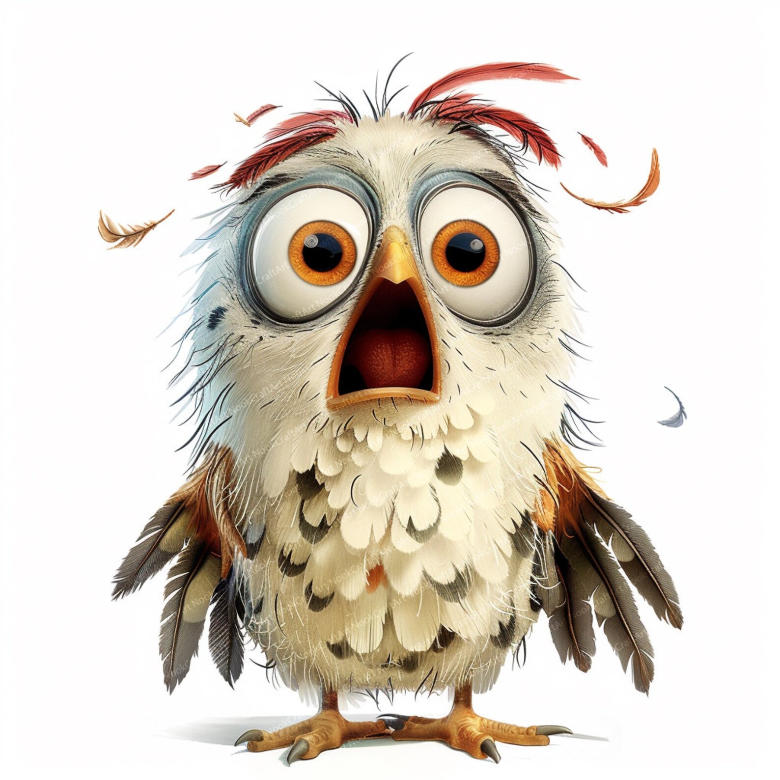Quirky Chicken Cute Adorable Sassy Clipart
