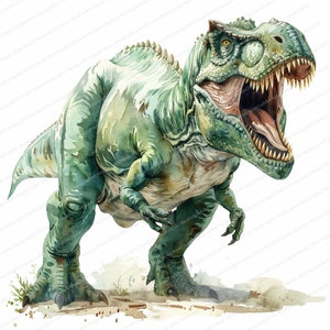 11 T Rex Clipart / Clipart dinosauro / Clipart acquerello stampabile / JPG di alta qualità / download digitale / Mestiere di carta / diari spazzatura