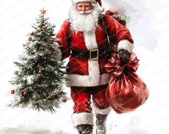 18 クリスマス サンタ クリップアート | サンタクロースの肖像画