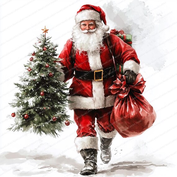 18 クリスマス サンタ クリップアート | サンタクロースの肖像画
