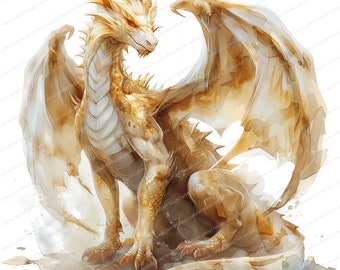 14 ゴールデンドラゴンのクリップアート | 中国のドラゴン | 印刷可能