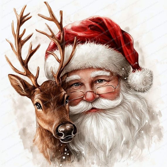 まめたろう　クリスマスの夜　シーグラス／フレームアート／サンタ／トナカイ まめたろう様専用 クリスマスの夜 シーグラス／フレームアート／サンタ