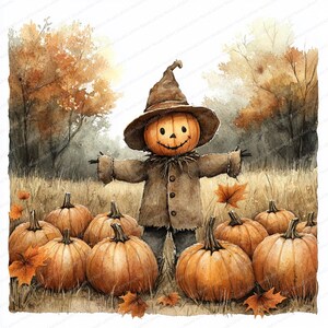Herbstliche Gartenflagge Mit Vogelscheuche & Kürbis – Doppelseitig Aus Sackleinen, 30,5 X 45,7 Cm