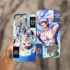 Funda para iPhone con diseño de manga de anime Kaisen para iPhone 15, 14, 13, 12, 11 Pro Max, Mini XR, XS, 7, 8 Plus, Samsung S21, S22, S23, S24 Ultra, A23, Google Pixel 7, 8, 9