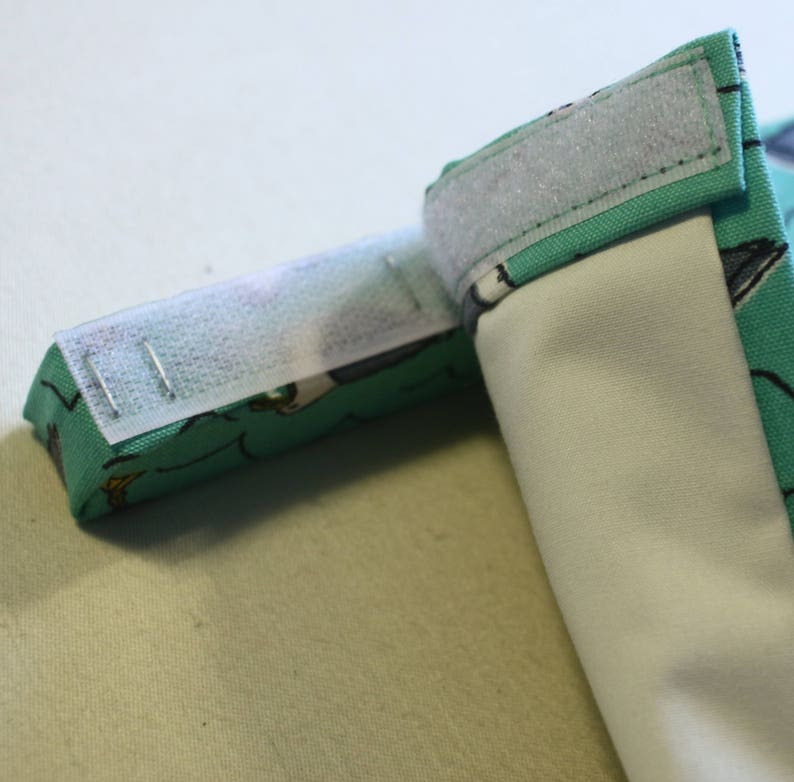 White 20mm sew-on hook and sticky loop touch and close velcro fastener for roman blinds