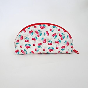 Kirschbaum Stoff Reißverschlussbeutel, Make-Up Tasche, Handtasche Zubehör, Reise Reißverschlussbeutel, Organizer Tasche, Zubehör Beutel