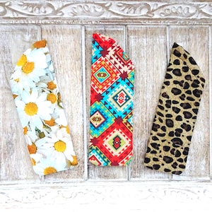 布製老眼鏡スリーブ：デイジーフローラル、ヒョウ柄、南西部