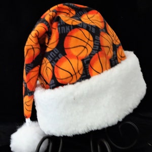 Chapéu de Papai Noel de Basquete, NOVO! Presente para Fãs de Beisebol, Chapéu de Papai Noel, Basquete, Chapéu de Festa de Natal, Chapéu de Papai Noel Esportivo, Chapéu de Celebração de Natal