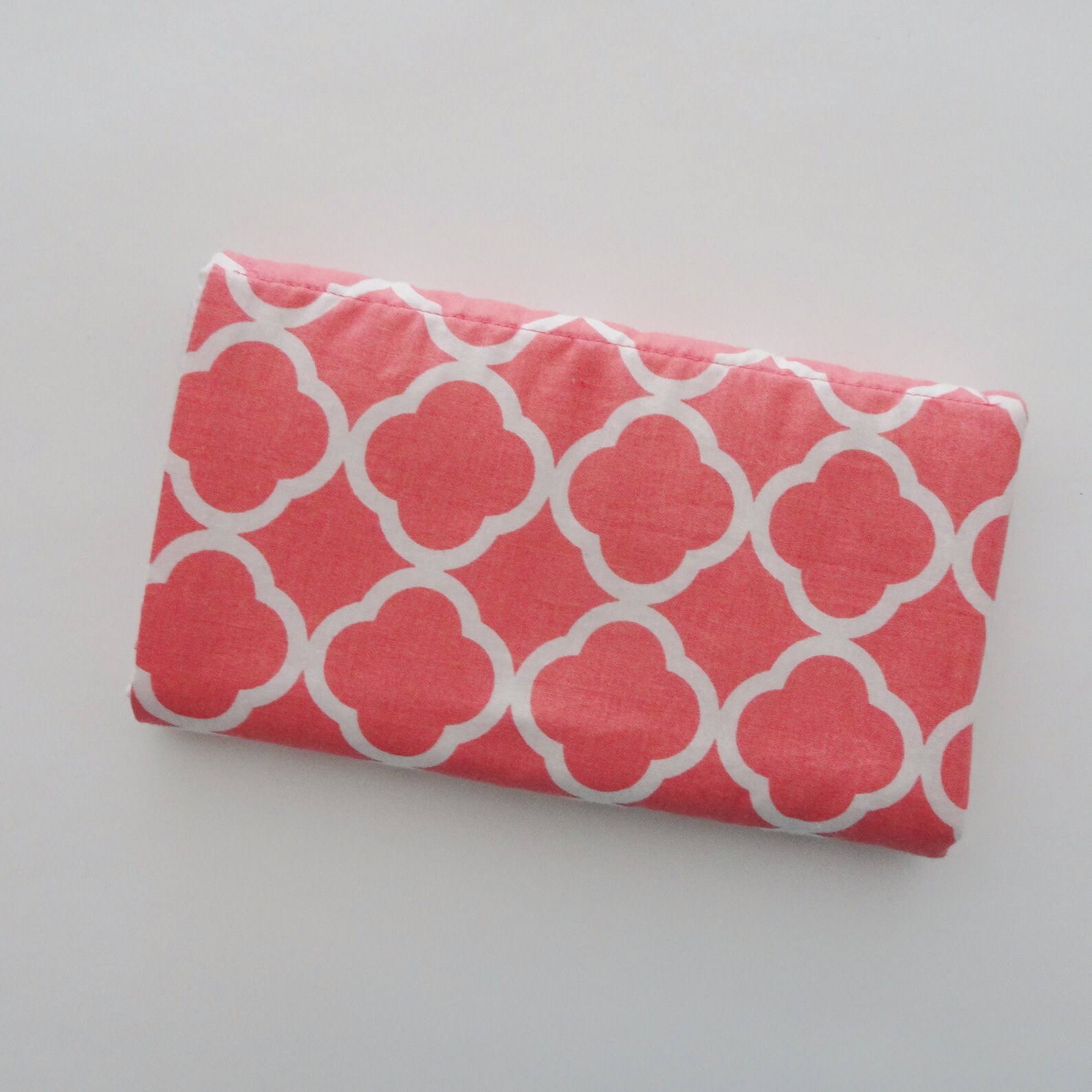 Organizador de joyas de viaje durazno y tela geométrica | Etsy