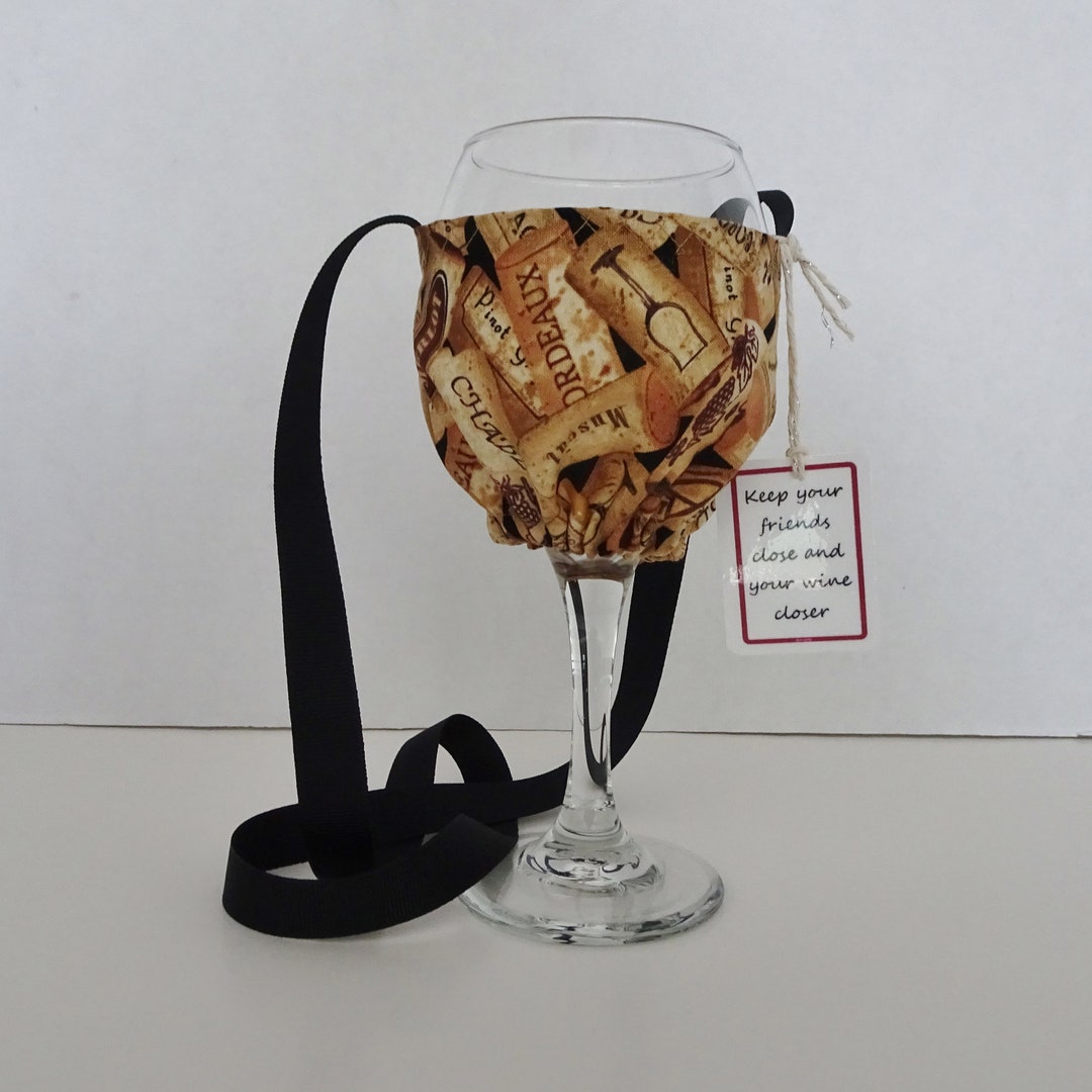 Wine Glass Holder Necklace Hands Free Wine Glass Holder Wine Glass Cozy Adult Party Favor Wine