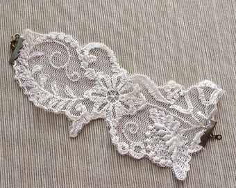 Ivory Lace Cuff Bracelet, Bride's Bracelet,Victorian, Costume, Ivory Lace Bracelet,Vintage Lace Cuff Bracelet