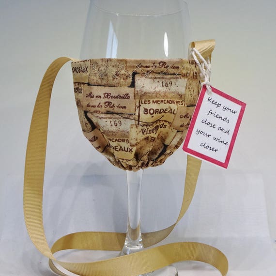 Wine Corks Wine Glass Holder Necklace Hands Free Wine Glass