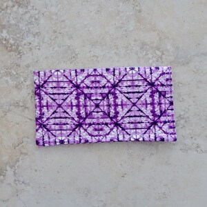Couverture de chéquier - Portefeuille de chéquier d'Ikat pourpre - Affaire de tissu d'organisateur de chéquier - Boho - Portefeuille de Billfold - Chéquier - Portefeuille de réception