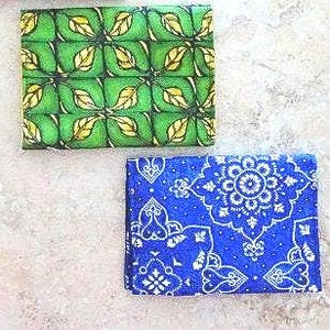Portefeuille minimaliste pour carte de visite ou porte-cartes de crédit, porte-monnaie en tissu, porte-cartes cadeau